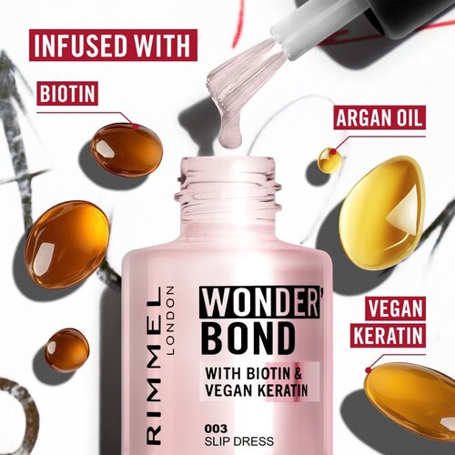 Rimmel London Wonder&amp;#039;Bond lak za nohte odtenek 12 ml Slike