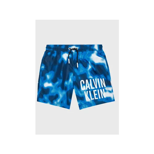 Calvin Klein Swimwear Kopalne hlače Medium KV0KV00027 Modra Regular Fit