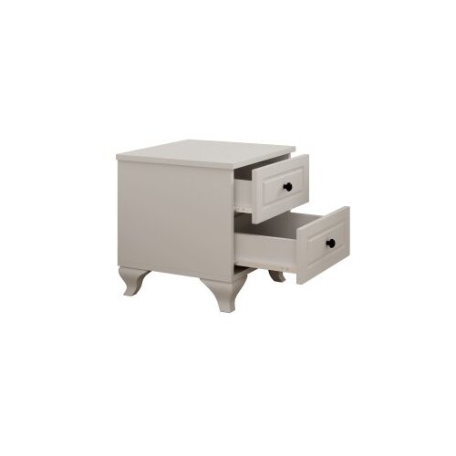 Hanah home noćni ormarić mat bela bpoja rb 058 Slike