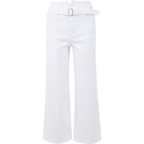 Orsay White Women's Wide Jeans - Women's Cene
