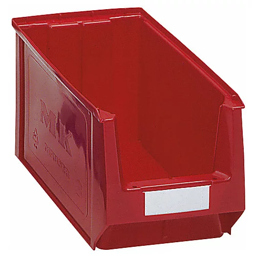 mauser Odprta skladiščna posoda iz polietilena, DxŠxV 350 x 210 x 200 mm, rdeča, DE 10 kosov