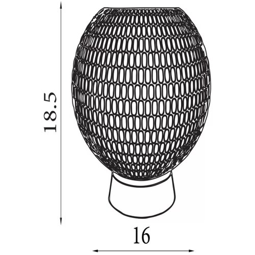 Searchlight EU67008AB - LED stona lampa MILA LED/0,6W/3xAAA braon Slike
