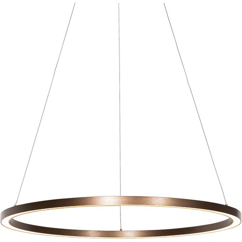 QAZQA Professional Bronasta viseča svetilka 80 cm z LED 3-stopenjsko zatemnitvijo - Girello Cene