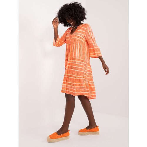 Sublevel Dress-D73771M30214L-orange Slike