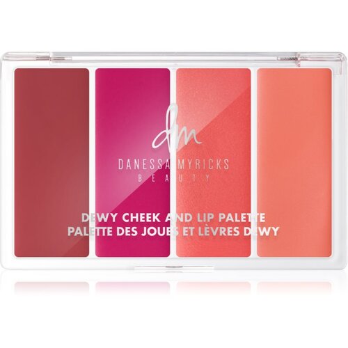 Danessa Myricks Beauty Dewy Cheek &amp;amp; Lip Palette multifunkcionalna paleta za lice Dew It Flirty 25 g Slike