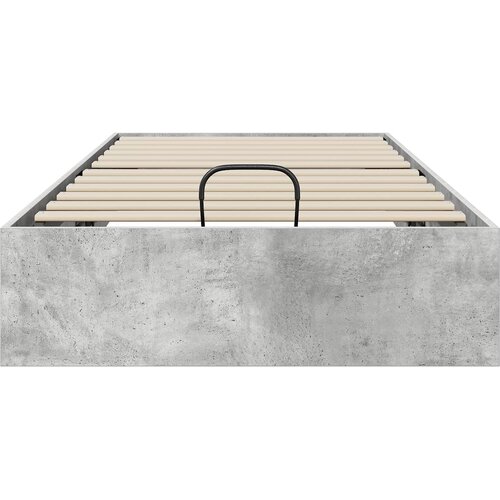  Otomanski krevet Betonsko Siva 90 x 200 cm Konstrukcijsko drvo Slike