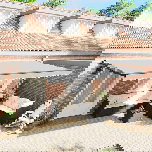 vidaXL Nadstrešnica Antracit 5 x 3 m Metal Cijene