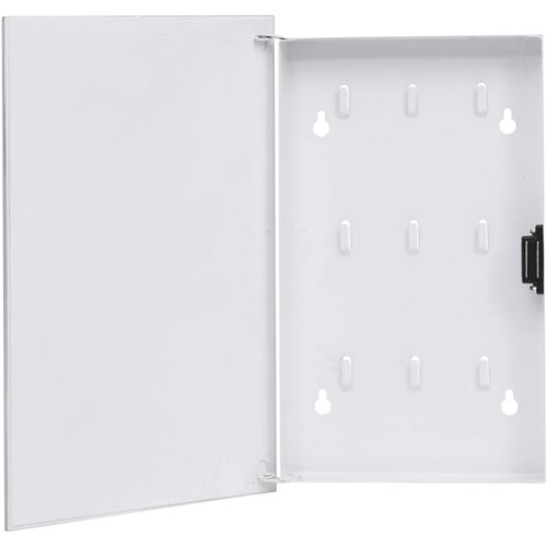 vidaXL Omarica za ključe z magnetno tablo bela 30x20x5,5 cm Cene