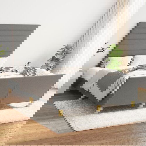 Furnova Posteljni okvir brez vzmetnice temno siva 120x190 cm blago, (21939975) Slike