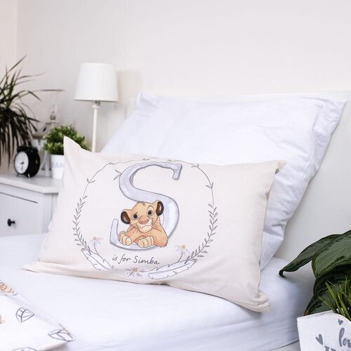 Jerry Fabrics Svetlo rumena bombažna otro&amp;scaron;ka posteljnina za otro&amp;scaron;ko posteljico 100x135 cm Lion King &amp;quot;Best Friends&amp;quot; &amp;ndash; Slike
