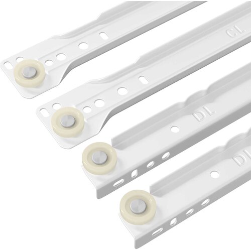  Klizač za ladice 2 pcs Bijelo 350 mm Čelik Slike