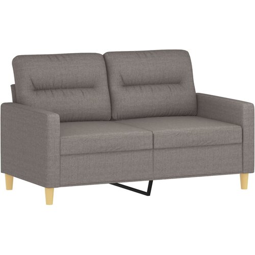  3-dijelni set sofa s jastucima smeđesivi od tkanine Slike