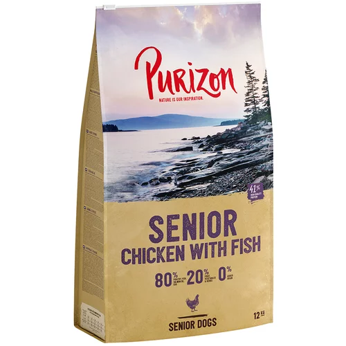 Purizon Senior piščanec in riba - brez žit - 12 kg