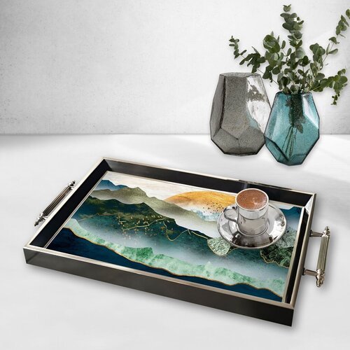Aberto Design Poslužavnik TPG9870 50 x 29 x 3.5 cm, Šareni Cene