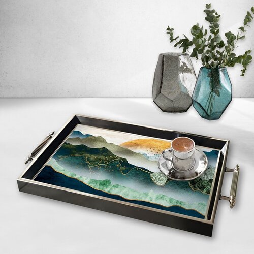 Aberto Design poslužavnik TPG9870 50 x 29 x 3,5 cm, šareni Cene