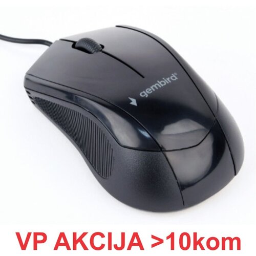 Gembird MUS-3B-02 ** opticki mis 1000Dpi 3-button black 105mm usb (221) Cene