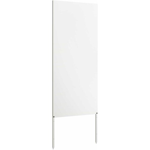 Privatnost u vrtu Bijelo 50 x 140 cm Hladno valjana čelična Slike