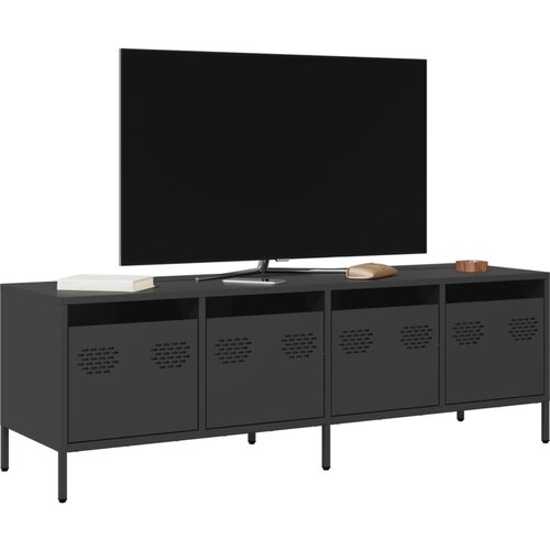 vidaXL TV omarica črna 135x39x43,5 cm hladno valjano jeklo Cene