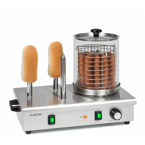 Klarstein Wurstfabrik 600, aparat za hot dog, 600 W, 5 l, 30 – 100 °C, steklo, nerjaveče jeklo