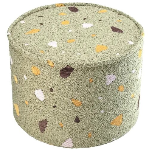Wigiwama Zeleni dječji tabure od boucl&amp;eacute; tkanine/od &amp;scaron;enila Terrazzo &amp;ndash; Slike