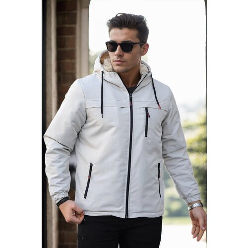 Dewberry 71189 Inside Faux Für Mens Coat-BEIGE Cene