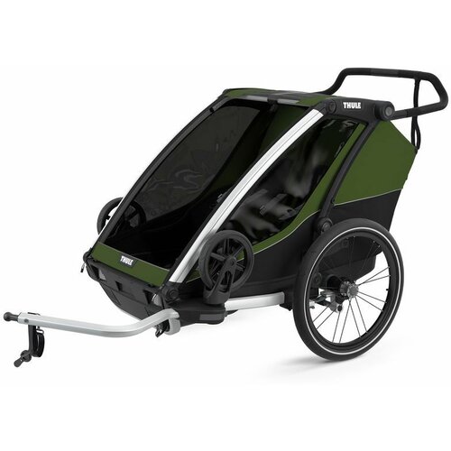 Thule chariot cab 2 dečija kolica/prikolica za bicikl - cypresgreen Slike