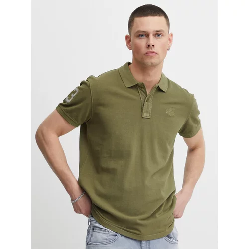 Blend Polo majica 20715181 Zelena Regular Fit