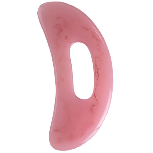 INF Rezinski Gua Sha masažna plošča za obraz in telo, ukrivljen dizajn Pink, (5000339429) Cene