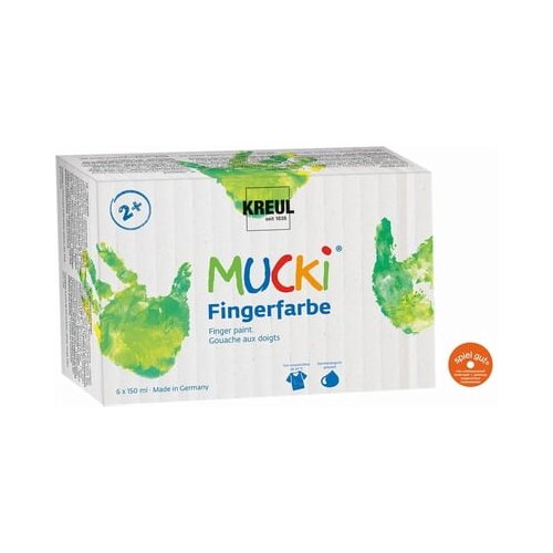 Kreul Mucki komplet 6 prstnih barv Slike