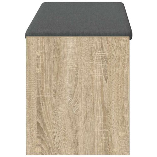  Klupa za hodnik s jastukom Sonoma hrast 100 x 38 x 46 cm Slike