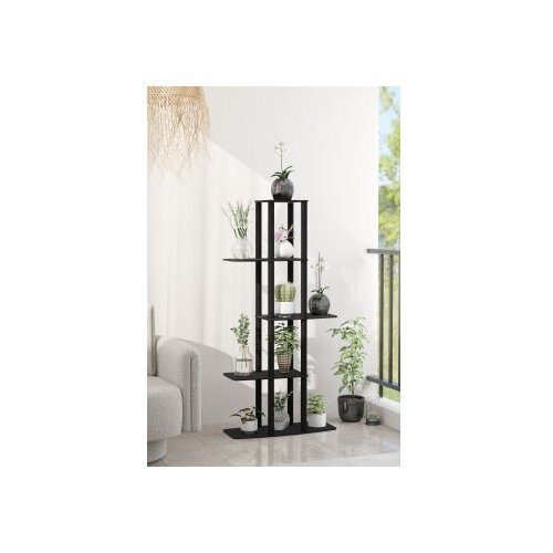 Hanah home drveni &amp;scaron;tand za biljke gardenia flower bed black Slike