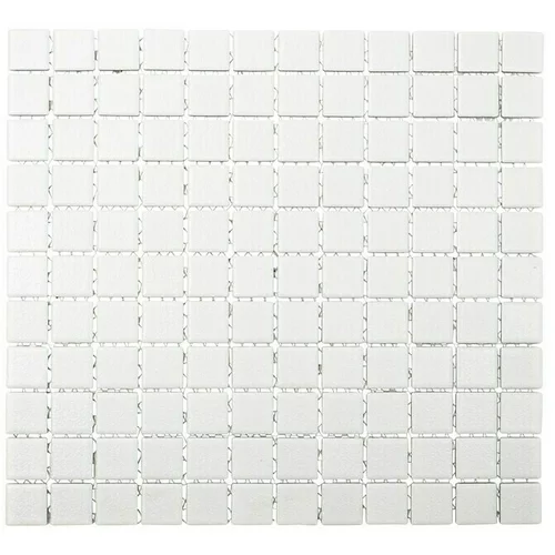 x Mozaik ploščice Quadrat AT101 (32,6 x 30 cm, bela, mat)
