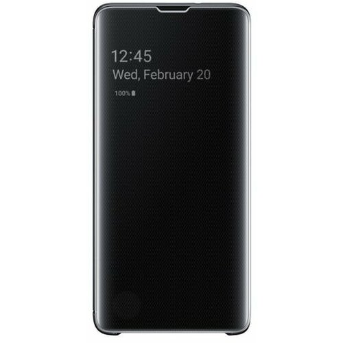 Samsung Clear View (EF-ZG973-CBE) preklopna futrola za telefon Galaxy S10 crna Slike