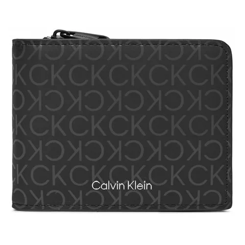 Calvin Klein Velika moška denarnica Rubberized Bifold Half Z/A K50K511376 Črna