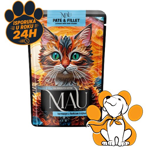 Mau Pate &amp;amp; Fillet Adult Crimson 85g, Vlažna Hrana Za Mačke Slike