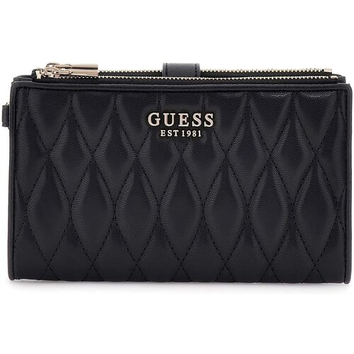 Guess Denarnice Valla Slg Dbl Zip Organizer Črna Slike