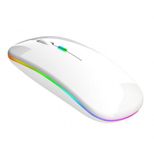 Brezžična akumulatorska optična miška 1600 DPI LED RGB Cene
