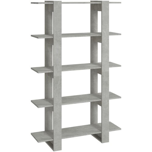 Maison Chic Knjižna omara - Knjižni regal betonsko siva 100x30x160 cm, (21723261) Cene