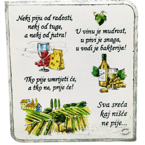 Poklon Dobra Ideja Zidna slika s citatima 20x22 cm Slike