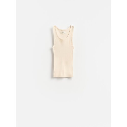 Reserved LADIES` SINGLET - krem Cijene