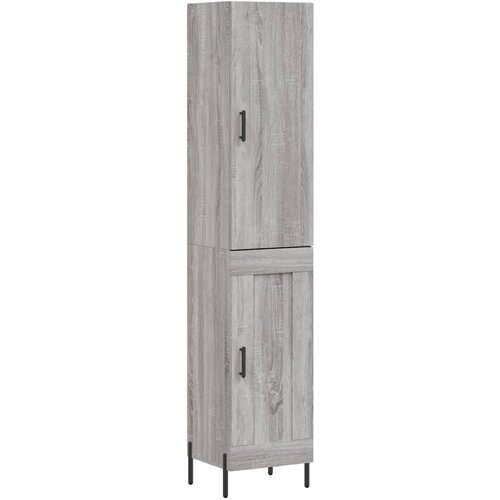 Maison Chic Visoka omara - Komoda - Predalnik siva sonoma 34,5x34x180 cm inženirski les, (21721002) Cene