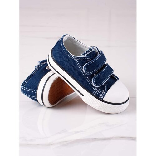 VICO children's sneakers with velcro fastening navy blue Slike