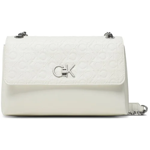 Calvin Klein Ročna torba Re-Lock Ew Cony Crossbody-Emb Mn K60K610919 Écru