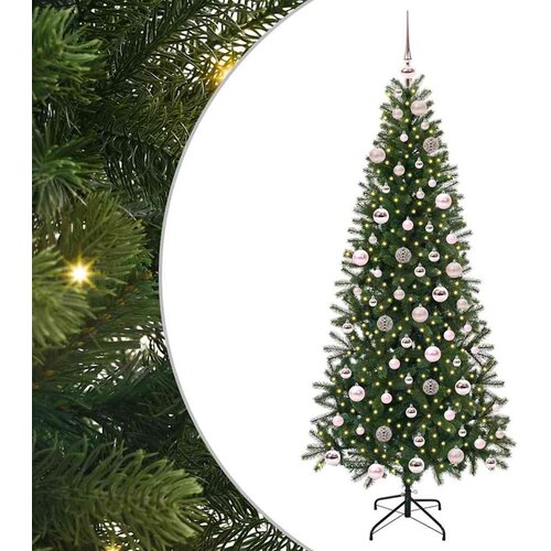 vidaXL Umestno božično drevo med 300 LED Zelena 180 cm PE in PVC, (5000067664) Cene