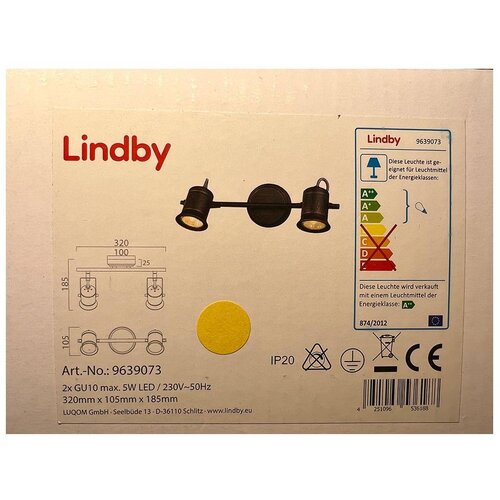  Lindby - Spot svetiljka CANSU 2xGU10/5W/230V Cene