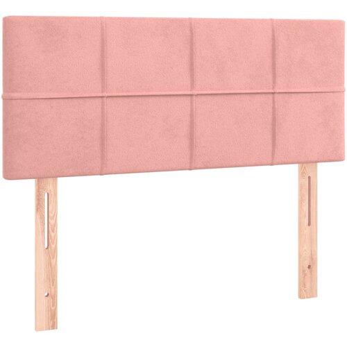 Maison Chic posteljno vzglavje - vzglavna omarica - nočna omarica roza 90x5x78/88 cm žamet, (21705742) Slike