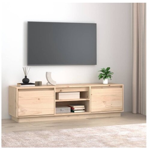  TV omarica 140x35x40 cm trdna borovina Slike