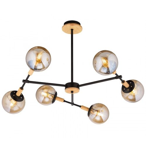 Mitea Lighting Luster crni 6xE27 Max.60W/220V M11081-6 Cene
