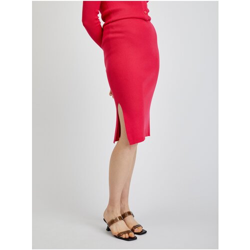 Orsay Dark pink lady skirt with slit - Ladies Slike