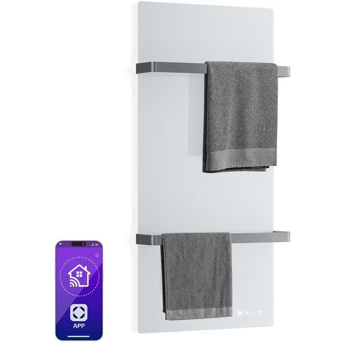 Klarstein HotSpot Crystal Smart infracrveni panel | 800 W | 12 m&amp;sup2; | Kontrole na dodir i glasovni asistent Slike